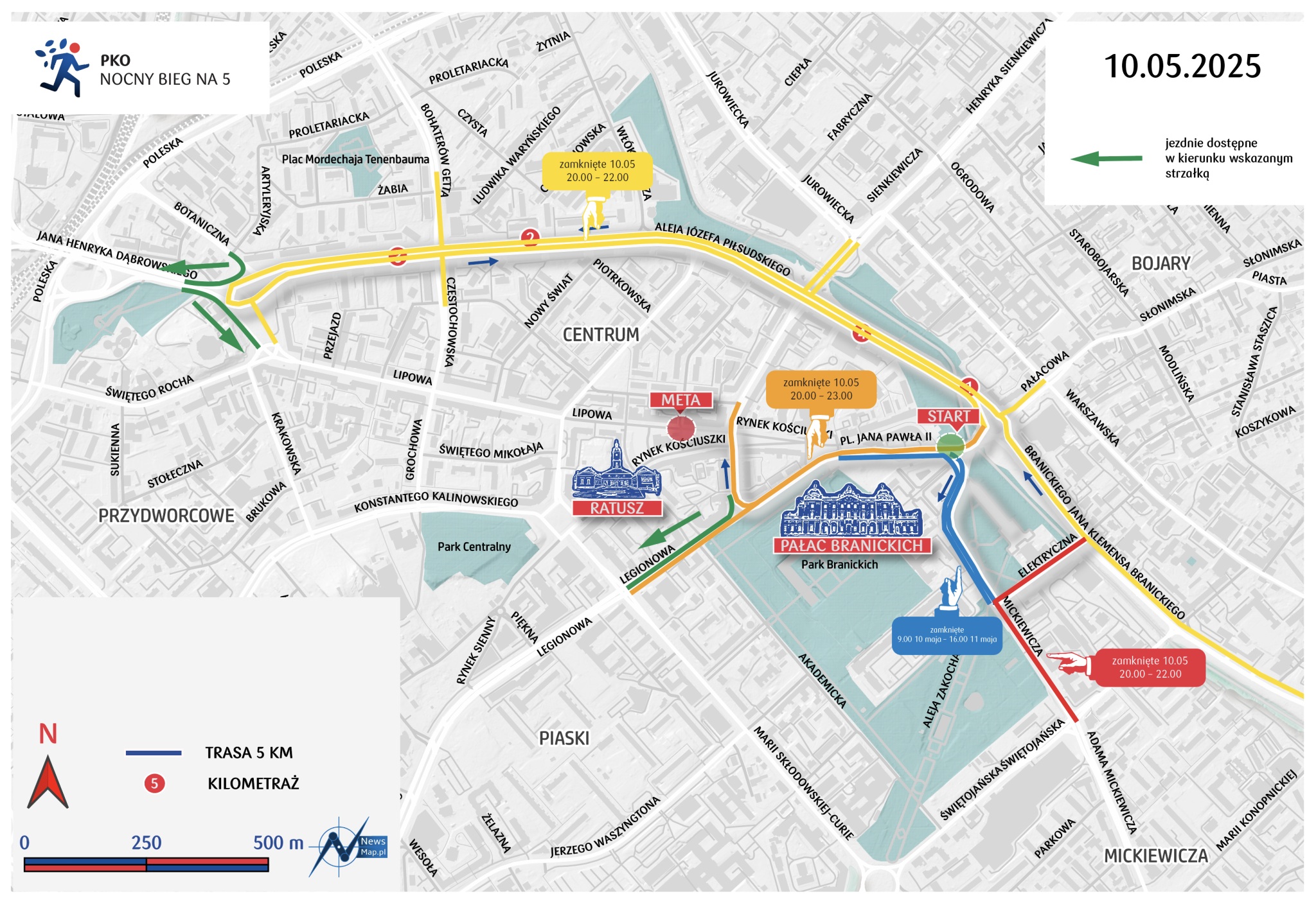 12. PKO Białystok Półmaraton. Sprawdź, które ulice będą zamknięte [lista i mapy]