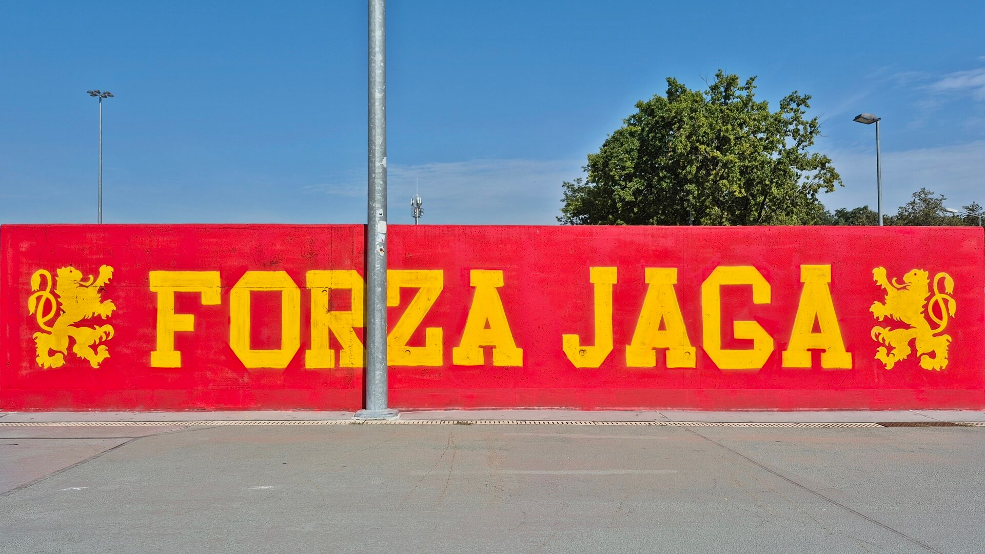 Mural Jagiellonii na Chorten Arenie, fot. Ryszard Minko