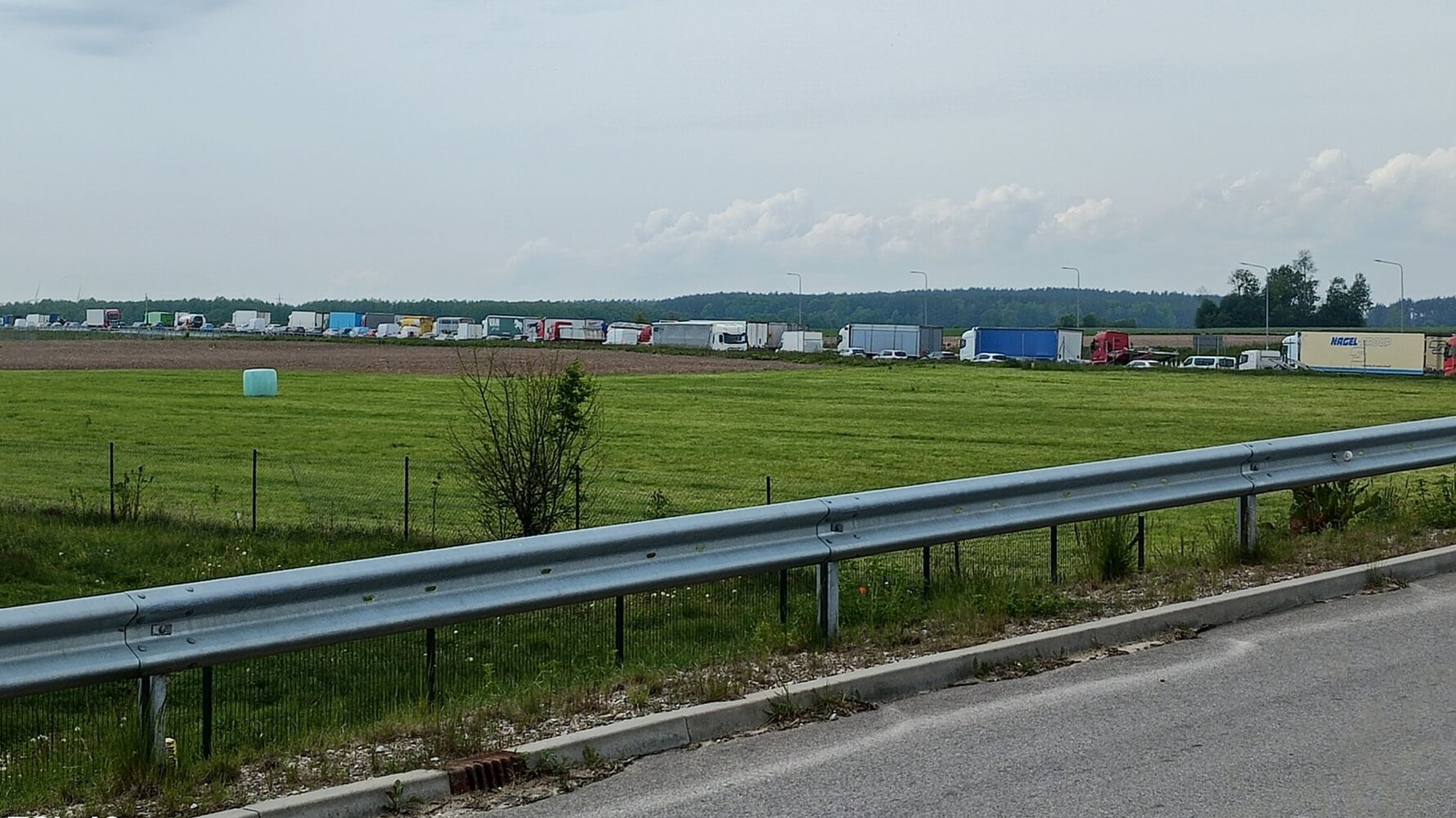Korek na drodze S61, 22.05.2025, fot. Michał Jakubowski/Kolizyjne Podlasie