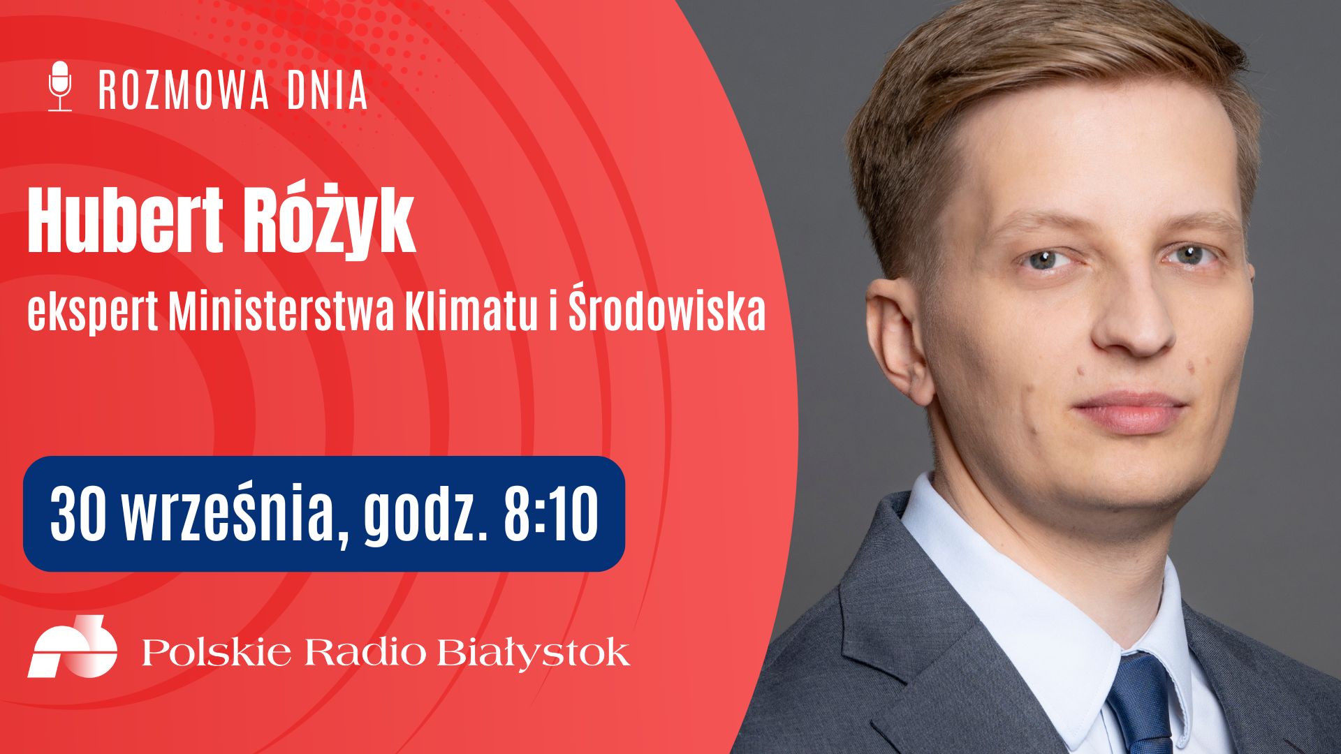 Hubert Różyk gościem Rozmowy Dnia, źródło: PRB