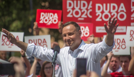 Andrzej Duda w Grajewie, fot. Paweł Wądołowski