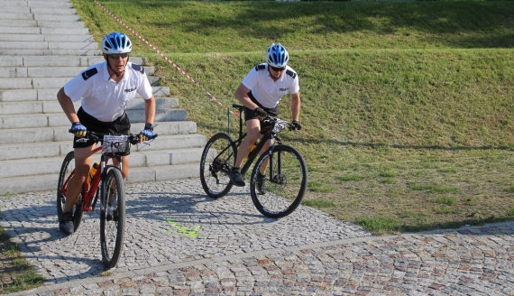 2. Ogólnopolskie Zawody Policyjnych Patroli Rowerowych w Supraślu, fot. Marcin Mazewski
