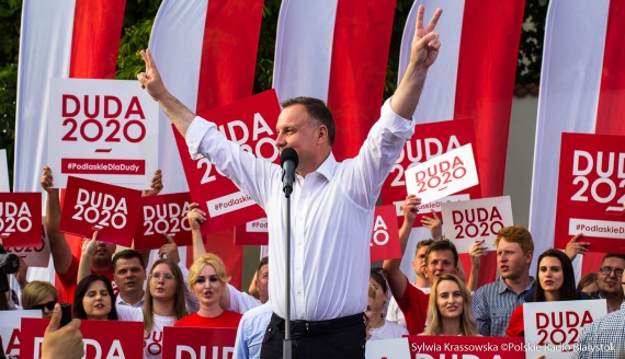 Andrzej Duda w Białymstoku, fot. Sylwia Krassowska