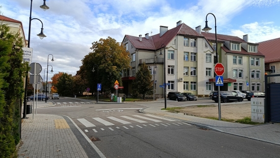 Skrzyżowanie Hożej i Młyńskiej w Augustowie, fot. Marta Sołtys