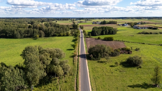 Droga Bargłów Kościelny - Pomiany, fot. Zbigniew Bartoszewicz