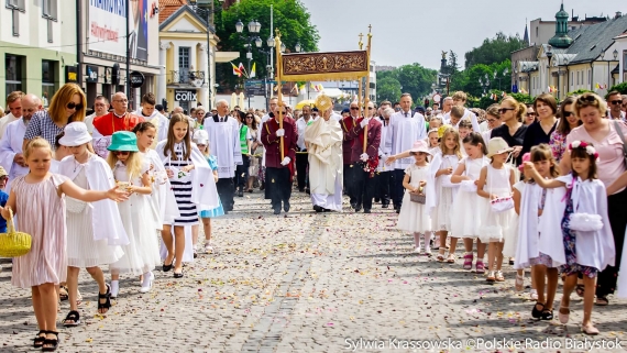 Uroczystość Bożego Ciała w Białymstoku, fot. Sylwia Krassowska