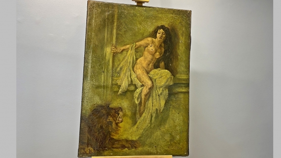 Obraz jednego z kopistów Bernarda Rolnickiego został podarowany Galerii im. Sleńdzińskich