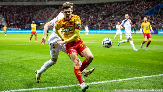 Jagiellonia Białystok - Wisła Kraków, 2.04.2025, fot. Joanna Szubzda