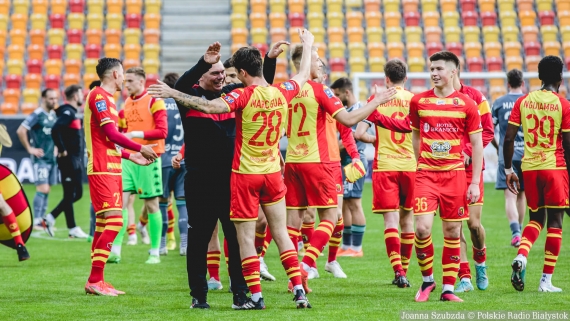 Jagiellonia Białystok - Lechia Gdański, 10.04.2023, fot. Joanna Szubzda
