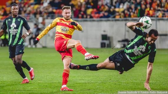 Jagiellonia Białystok - Cercle Brugge, 6.03.2025, fot. Joanna Szubzda