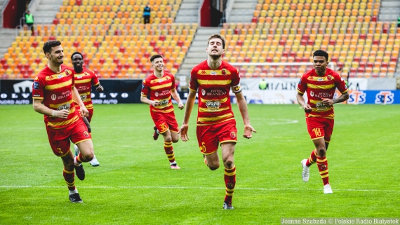 Jagiellonia Białystok - Lechia Gdański, 10.04.2023, fot. Joanna Szubzda