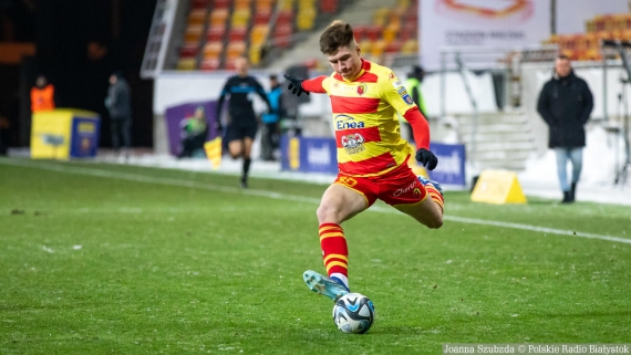 Jagiellonia Białystok - Warta Poznań, 5.12.2023, fot. Joanna Szubzda