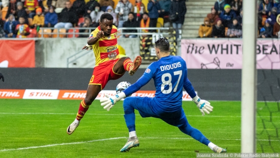 Jagiellonia Białystok - Zagłębie Lubin, 20.10.2023, fot. Joanna Szubzda
