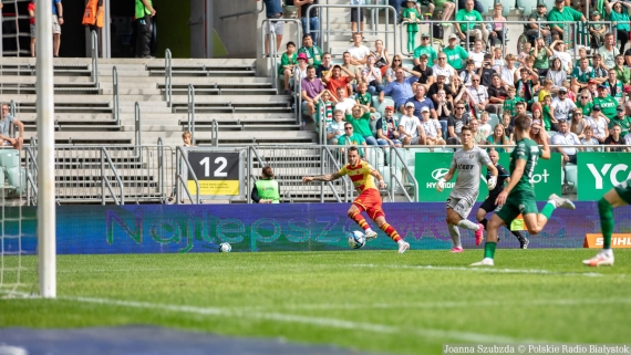 Śląsk Wrocław - Jagiellonia Białystok, 3.09.2023, fot. Joanna Szubzda