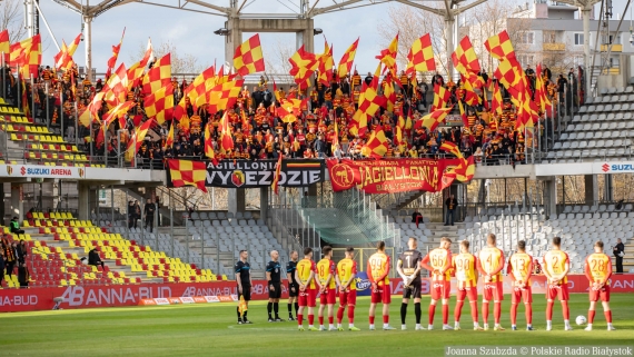Korona Kielce - Jagiellonia Białystok, 15.04.2023, fot. Joanna Szubzda