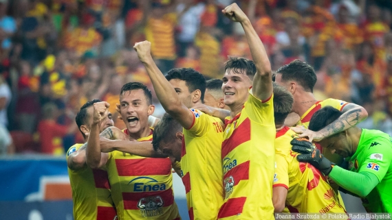 Jagiellonia Białystok - Widzew Łódź, 4.08.2023, fot. Joanna Szubzda