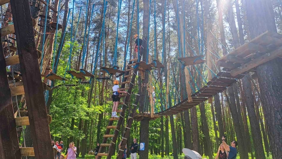 Park Linowy w Ośrodku Sportów Wodnych "Dojlidy", fot. Edyta Wołosik