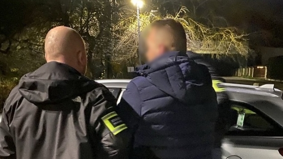 Zatrzymany przez funkcjonariuszy PSG w Rutce-Tartak, fot. Straż Graniczna