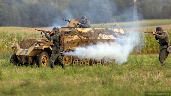 Historyczna rekonstrukcja w 86. rocznicę bitwy pod Wizną, 7.09.2025, fot. Paweł Wądołowski