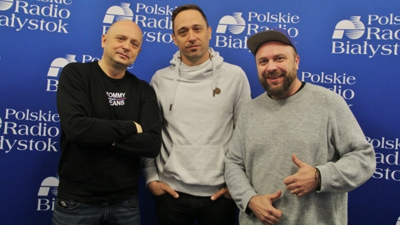 Tomasz Staranowicz, Tomasz „Rudi” Rudziński, Arek Stojak z grupy Bad Falcon, 18.10.2025, fot. Tomasz Kleszczewski