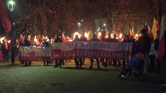 Młodzieżowy Marsz Niepodległości w Suwałkach, 11.11.2025, fot. Areta Topornicka