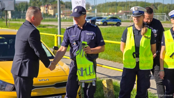 Akcja łomżyńskiej policji, 18.09.2025, fot. Paweł Wądołowski