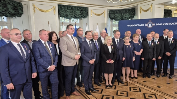 Odznaczenia z okazji jubileuszu 135-lecia Wodociągów Białostockich, 29.09.2025, fot. Marcin Gliński