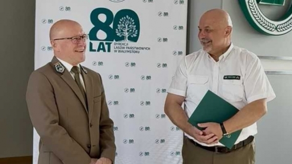 Marek Masłowski(z lewej) i Cezary Świstak, 18.09.2025, fot. Lasy Państwowe