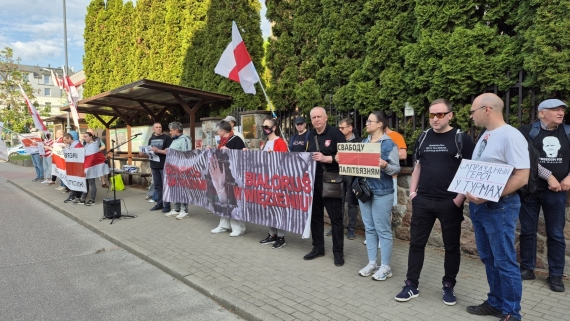 Pikieta przed białoruskim konsulatem w Białymstoku, 21.05.2025, fot. Marek Zabrocki