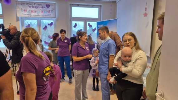 Światowy Dzień Wcześniaka w Klinice Neonatologii USK w Białymstoku, 17.11.2025, fot. Renata Reda