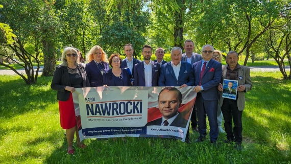 Konferencja prasowa PiS w Grajewie, 30.05.2025, fot. Paweł Wądołowski
