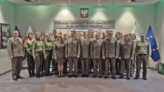 Powołanie nowej placówki Straży Granicznej w Białymstoku, 1.12.2025, fot. Grzegorz Pilat