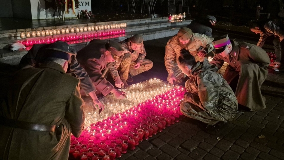 Światła Pamięci Niezwyciężonym w Białymstoku, 10.11.2025, fot. Renata Reda