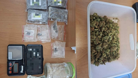 Policjanci zabezpieczyli łącznie ponad pół kilograma nielegalnych substancji, 29.09.2025, fot. X/Podlaska Policja