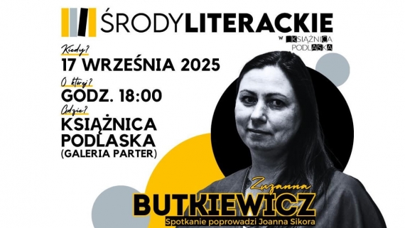 Środa literacka w Książnicy Podlaskiej, źródło: Książnica Podlaska