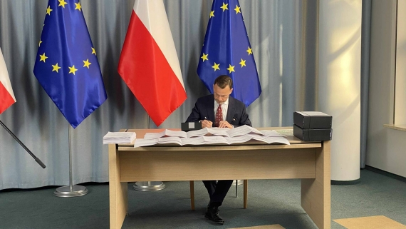 Konferencja prasowa przez budową nowego odcinka Rail Baltiki, 13.11.2025, fot. Aneta Łaski