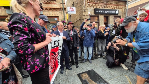 Odsłonięcie kolejnej tablicy w Alei Gwiazd Bluesa, 10.07.2025, fot. Iza Kosakowska