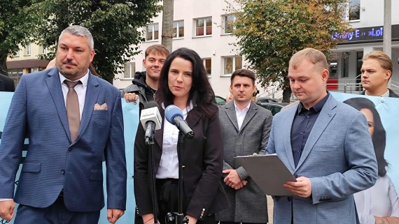 Angelika Leonczuk-Bronicka ogłasza start w wyborach, 29.09.2025, fot. Rafał Androsiuk
