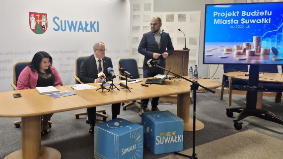 Prezydent Suwałk przedstawił projekt przyszłorocznego budżetu, 18.11.2025, fot. Areta Topornicka
