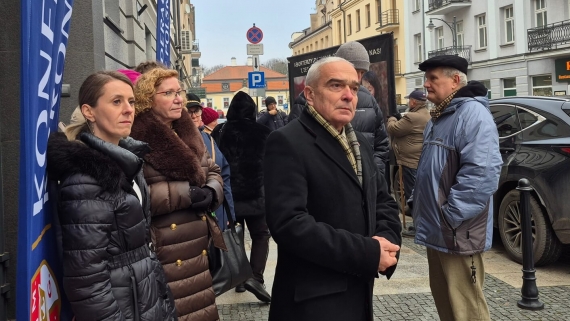 Konfederacji Korony Polskiej broni Grzegorza Brauna, 8.12.2025, fot. Marcin Gliński