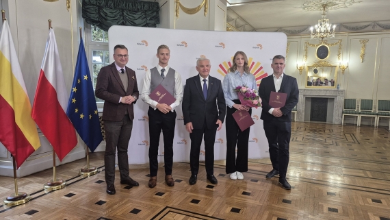Maria Żodzik u prezydenta Tadeusza Truskolaskiego, fot. Marcin Mazewski