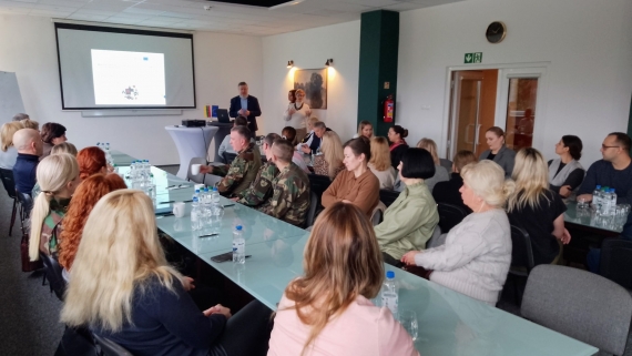 Spotkanie w sprawie polsko litewskiego projektu transgranicznego w Szelmencie, fot. Iza Kosakowska