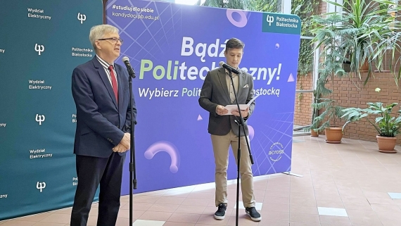 Najlepsi studenci z Wydziału Elektrycznego Politechniki Białostockiej otrzymali stypendia przemysłowe, 15.10.2025, fot. Gabriela Lasota