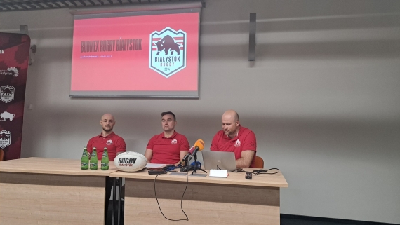 Budmex Rugby Białystok, konferencja prasowa przez rozpoczęciem sezonu, 6.03.2025, fot. Marcin Mazewski