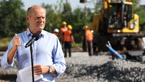Premier Donald Tusk w Łomży, 5.09.2025, źródło: x.com/PremierRP/