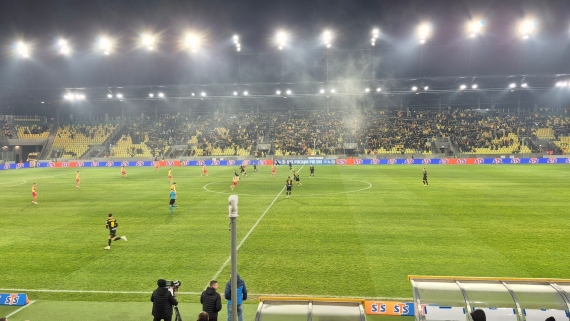 GKS Katowice - Jagiellonia Białystok, 1/8 finału Pucharu Polski, 4.12.2025, fot. Wojciech Szubzda