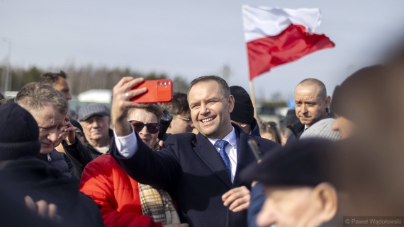 Wizyta Karola Nawrockiego w Kolnie, 5.03.2025, fot. Paweł Wądołowski