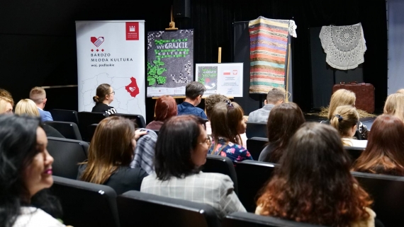 Spotkanie podsumowujące tegoroczną edycję programu "Bardzo Młoda Kultura", fot. P. Dołżyński/Podlaski Instytut Kultury
