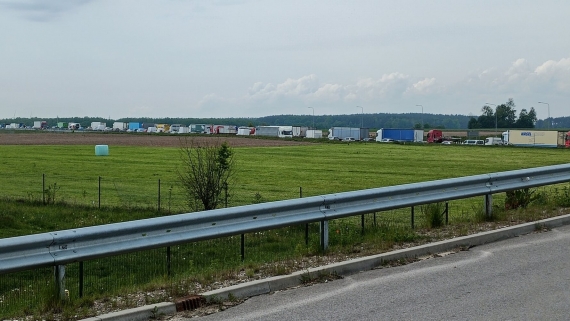 Korek na drodze S61, 22.05.2025, fot. Michał Jakubowski/Kolizyjne Podlasie