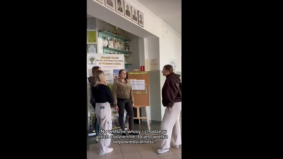 Filmik uczennic z Wojewodzina, 31.05.2025, fot. Facebook